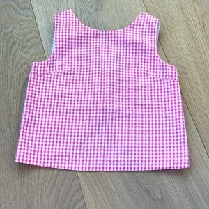 Classic Prep pink Gingham Top